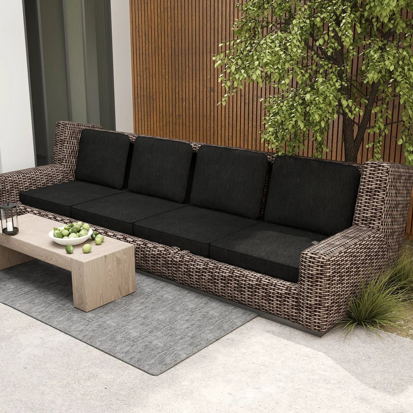 2-Pack Outdoor Patio Cushion Set with Removable Covers by DirectDeals