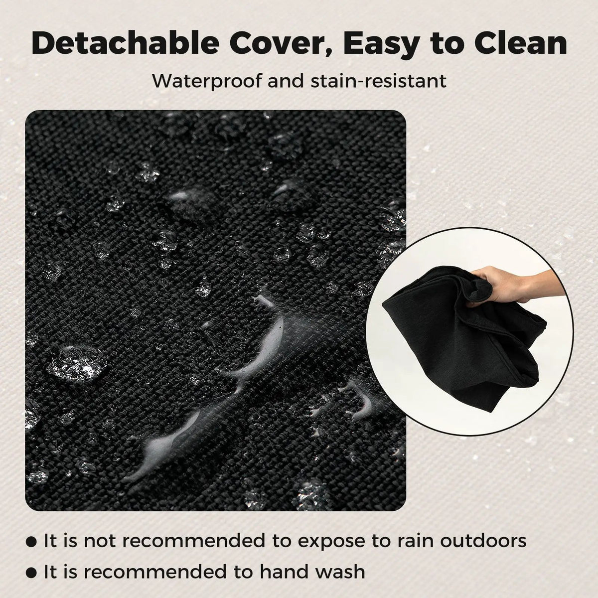 2-Pack Outdoor Patio Cushion Set with Removable Covers by DirectDeals