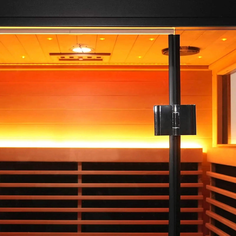 Thermora Lugano 2-Person Outdoor Full-Spectrum Infrared Sauna With Aluminum Alloy Exterior & WiFi (SAK14973) by SAKSBY WHOLESALE
