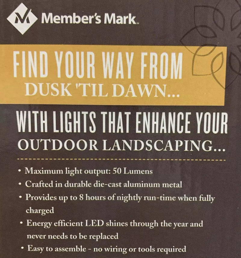 2-Piece LED Solar Spotlights - Oil-Rubbed Bronze 50 Lumen by Outdoor Solar Outlet