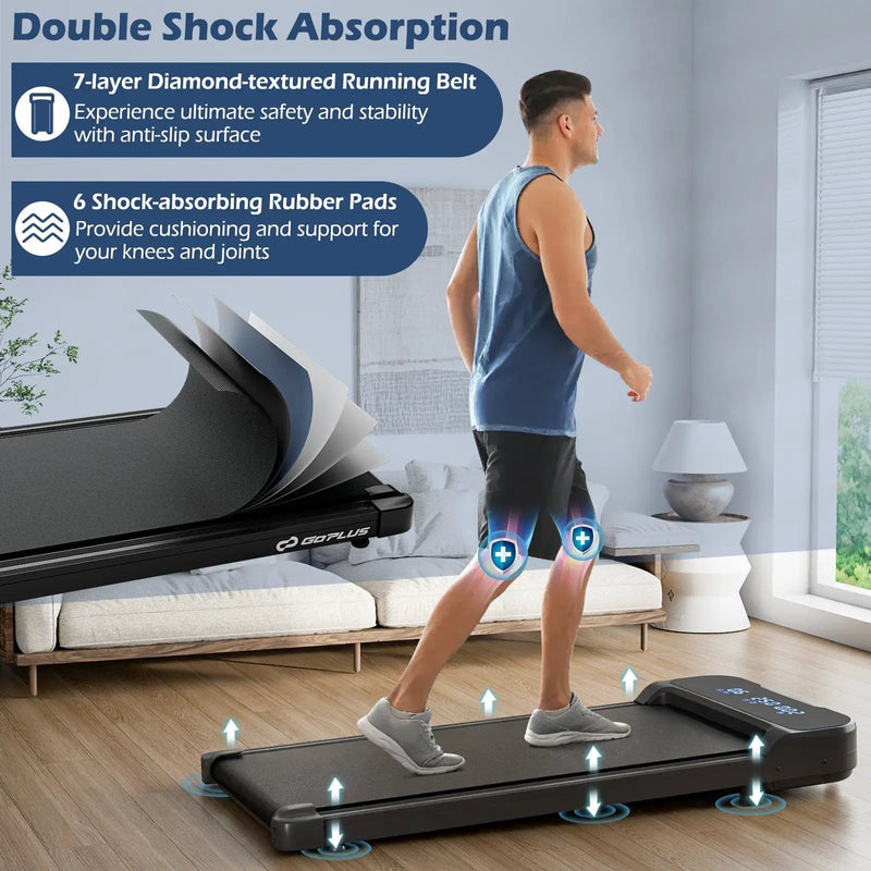 2.5HP Under Desk Treadmill with Remote Control and 3 Countdown Modes by DirectDeals