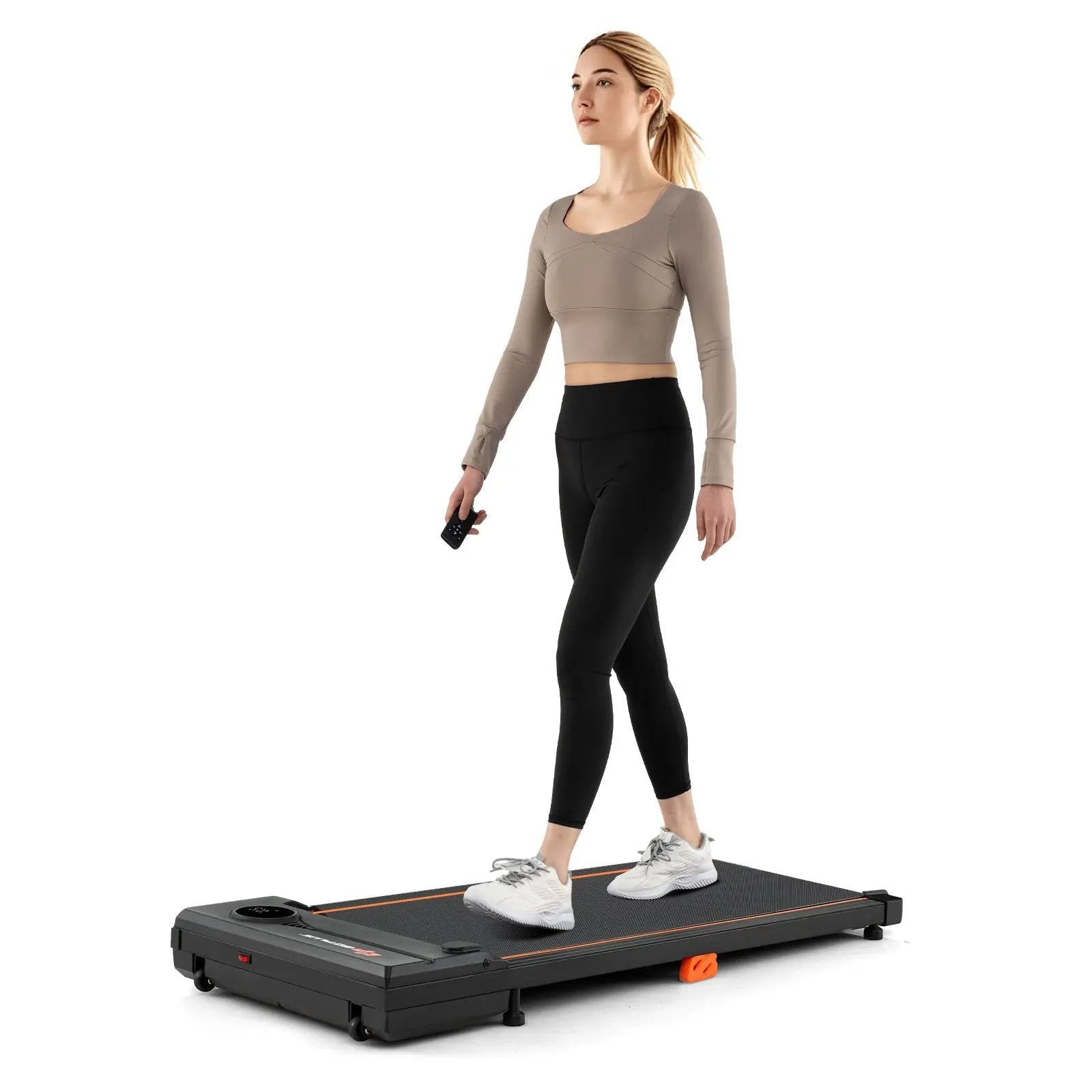 2.5HP Under Desk Treadmill with Remote Control for Home Office-Black by DirectDeals