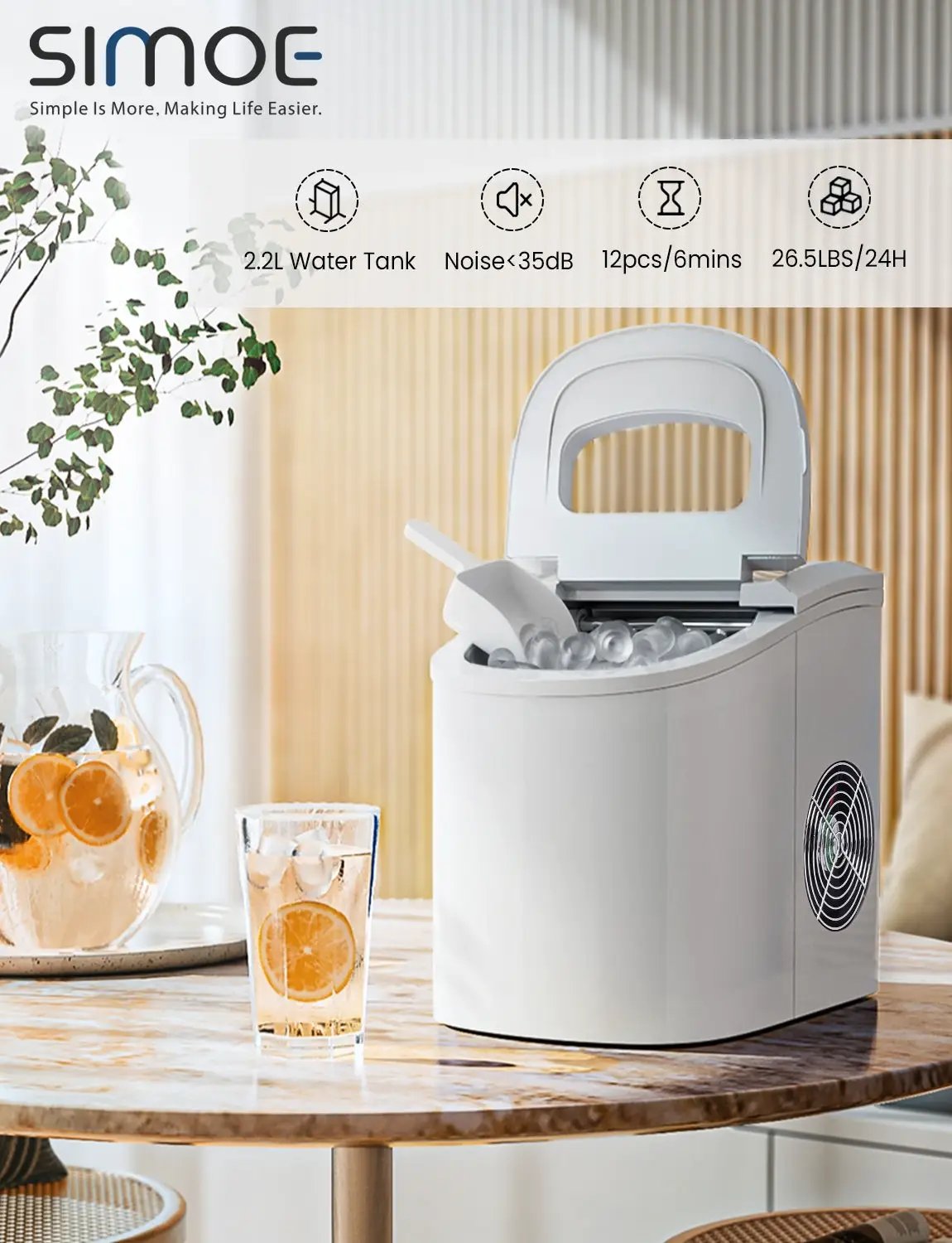 Mini Portable Compact Electric Ice Maker Machine by DirectDeals