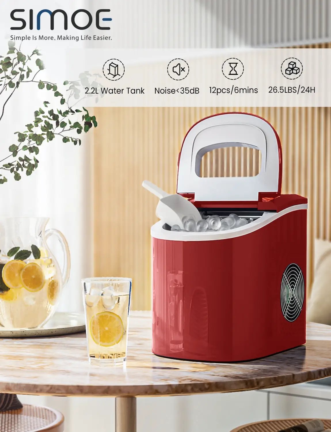 Mini Portable Compact Electric Ice Maker Machine by DirectDeals