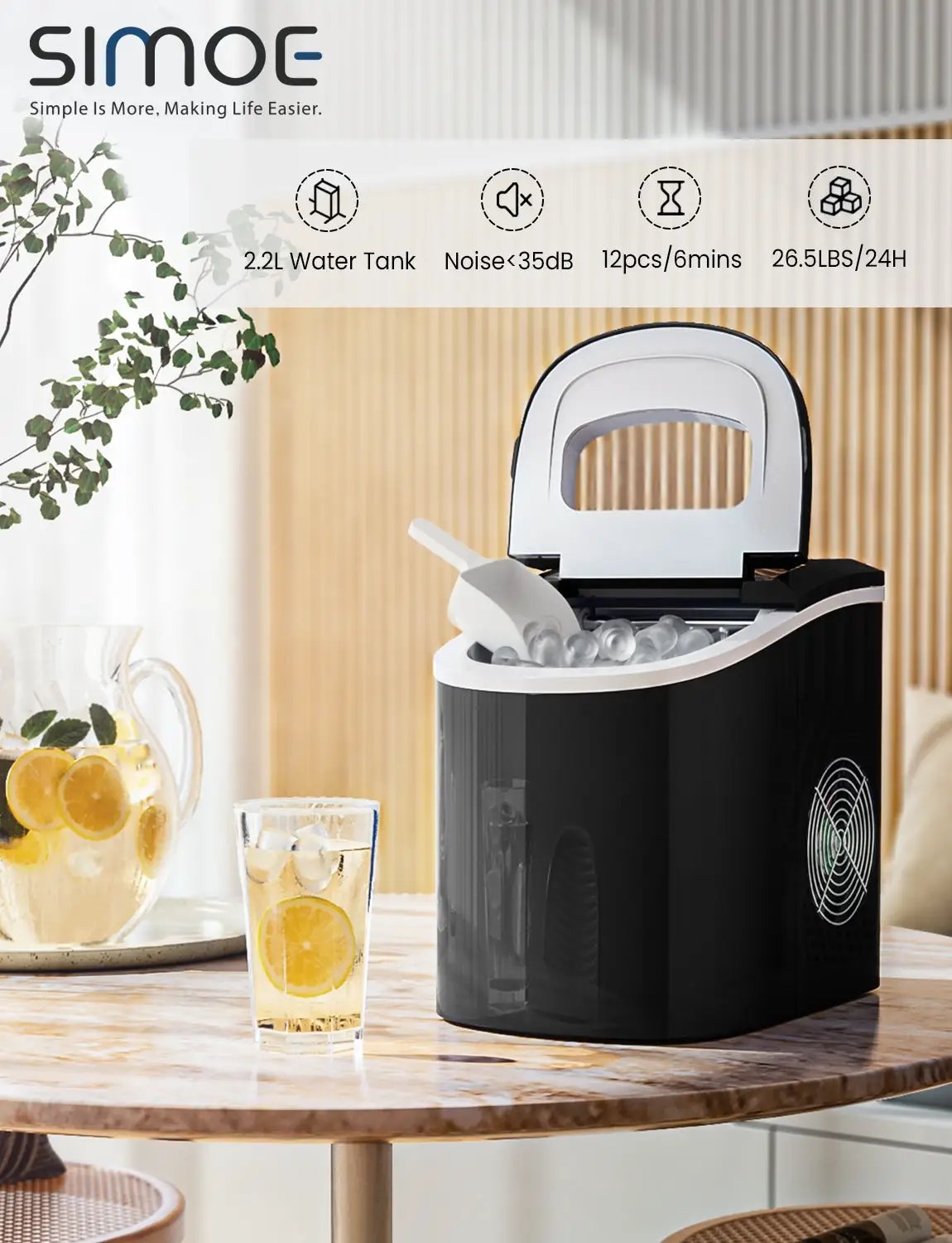 Mini Portable Compact Electric Ice Maker Machine by DirectDeals