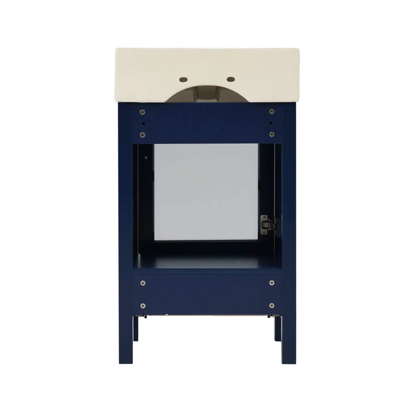 Nuvia 20-Inch Modern Bathroom Vanity With Ceramic Sink And Storage Cabinet (SAK83047) by SAKSBY WHOLESALE