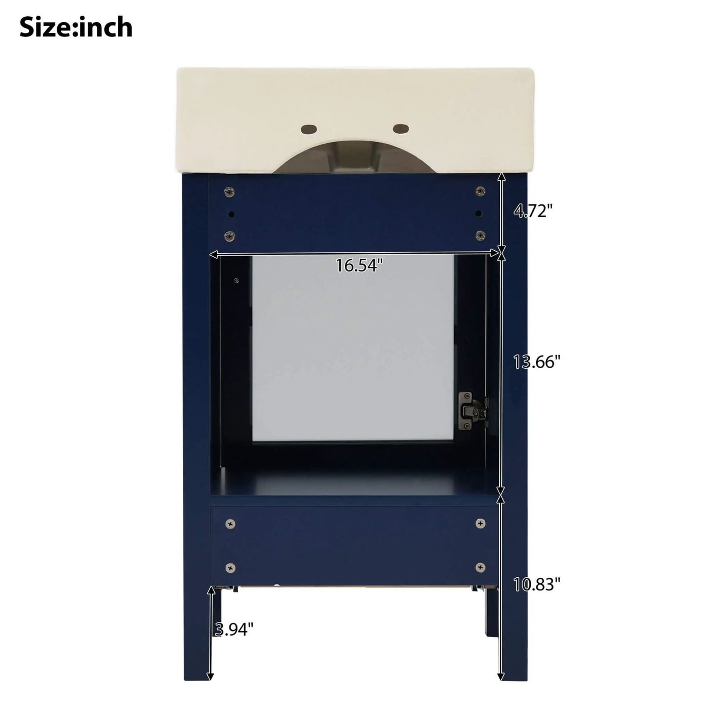 20-Inch Modern Bathroom Vanity With Ceramic Sink And Storage Cabinet (SAK83047) by SAKSBY WHOLESALE