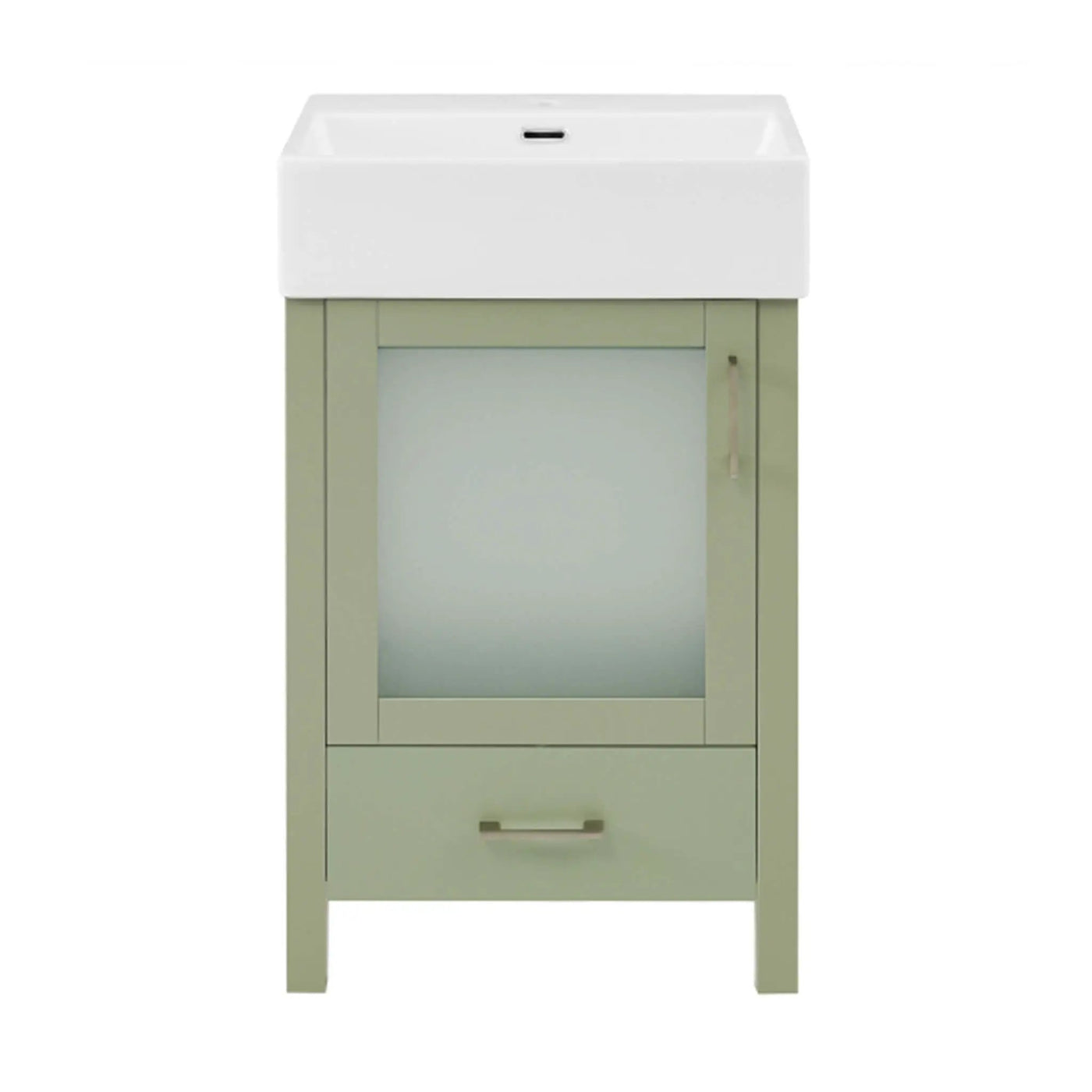 20-Inch Modern Bathroom Vanity With Ceramic Sink And Storage Cabinet (SAK83047) by SAKSBY WHOLESALE