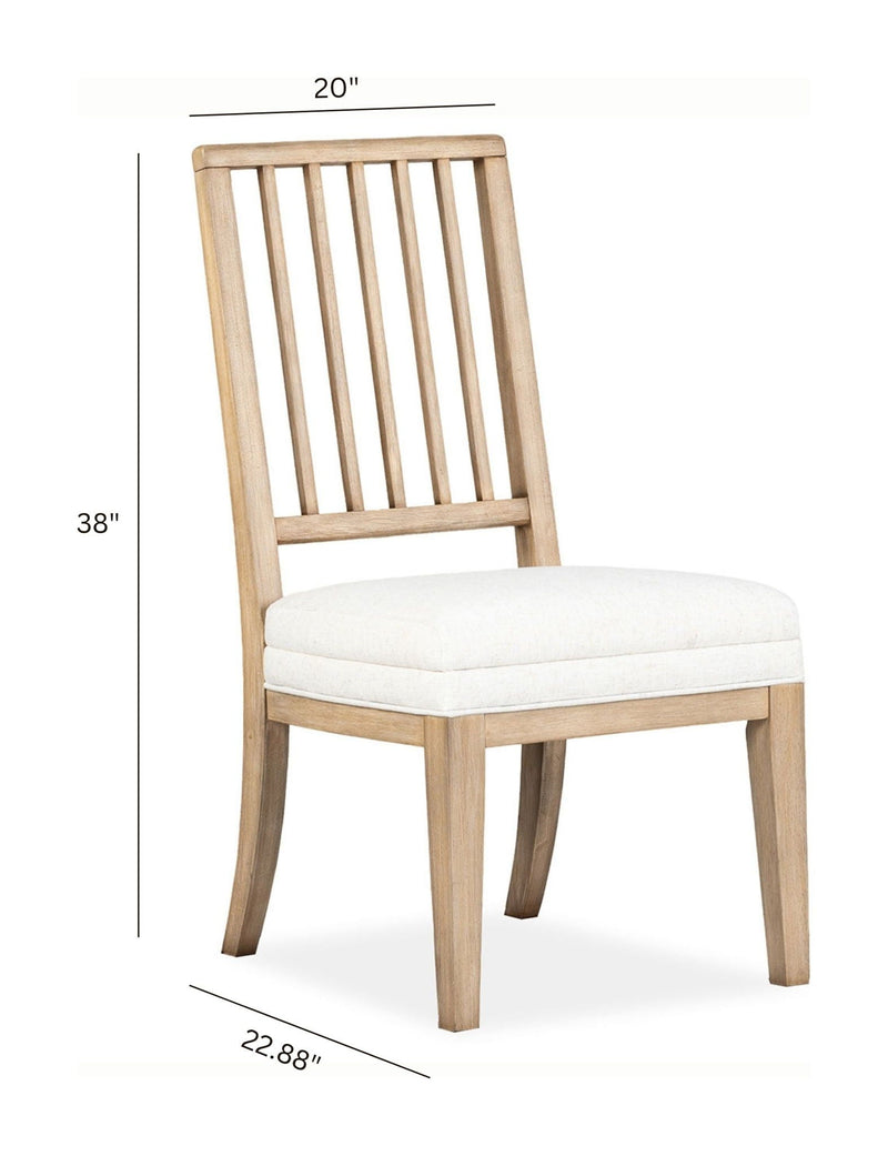 Coventry - Upholstered Side Chair With Solid Wood Back (Set of 2) - Honey Wheat, photo 2 of 7