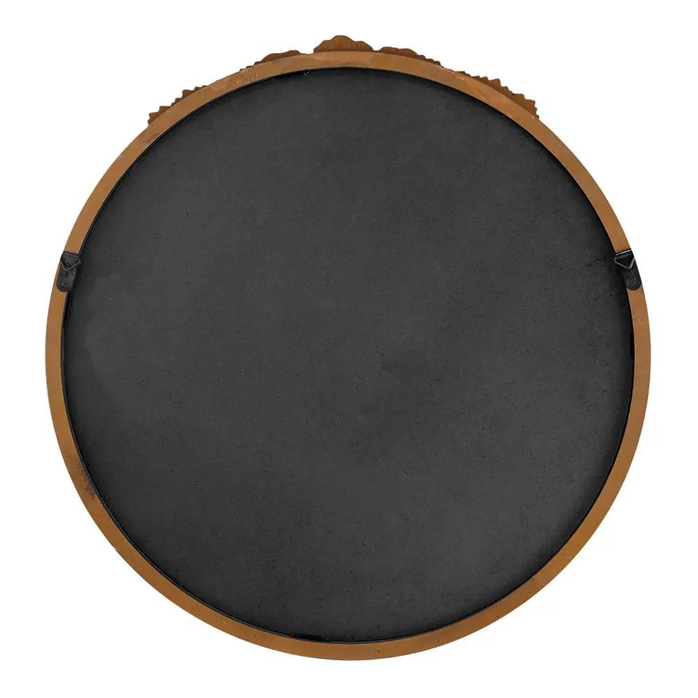 Round Hand Carved Rose Antique Mirror Frame, Wall Mirror For Live Space by HouseOfZazla