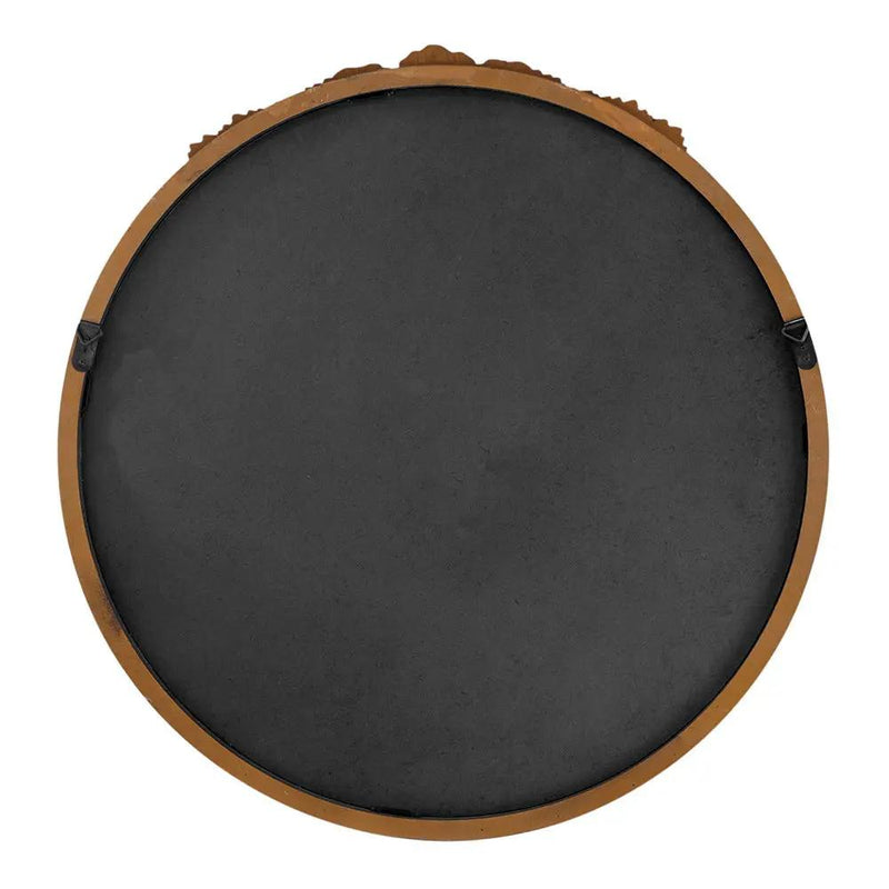 Round Hand Carved Rose Antique Mirror Frame, Wall Mirror For Live Space by HouseOfZazla
