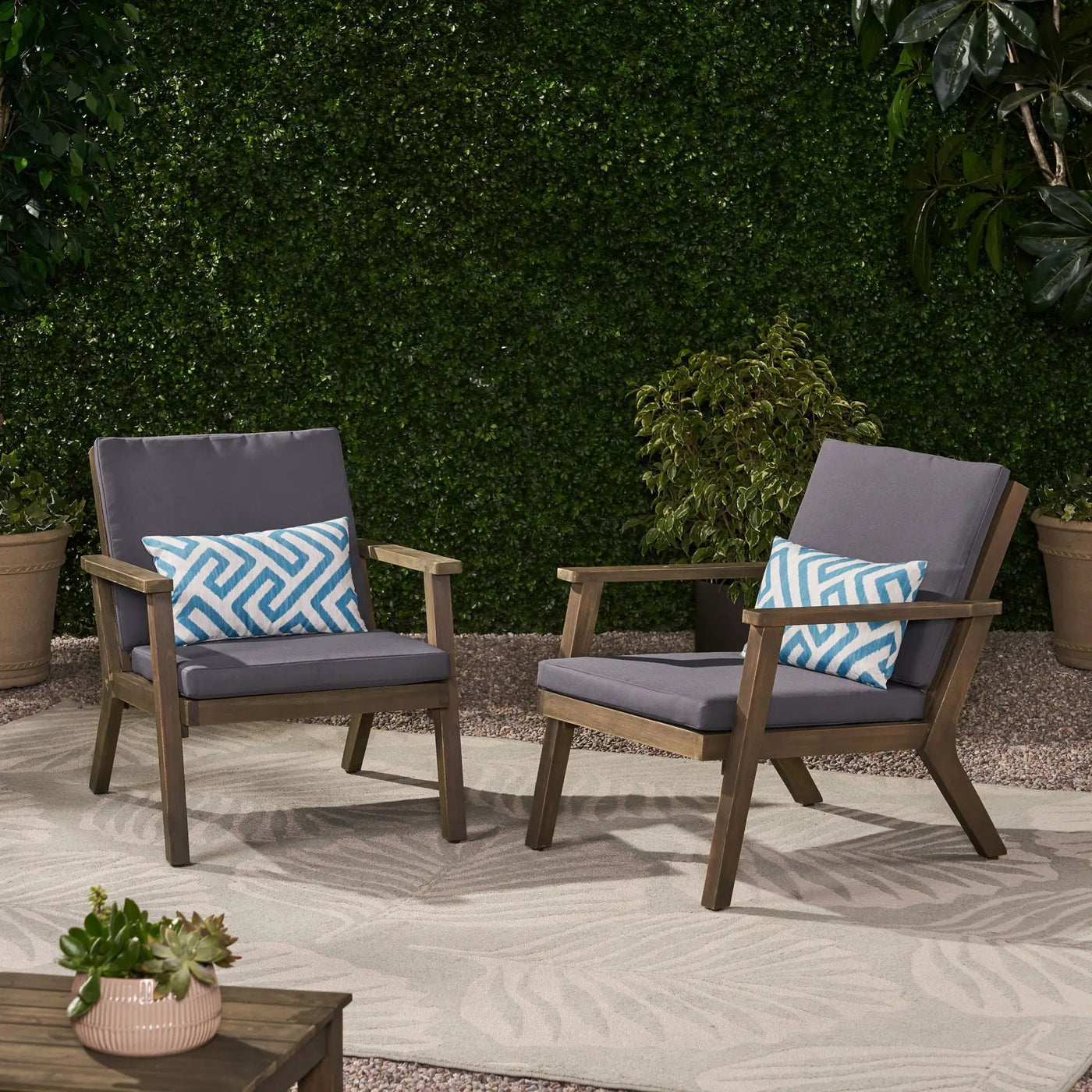 Outdoor Club Chair With Cushion by HouseOfZazla