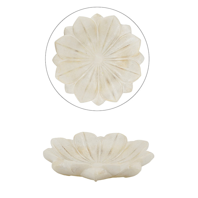 Flower Decorative Bowl - Hand-finished Lotus Bloom, photo 2 of 6
