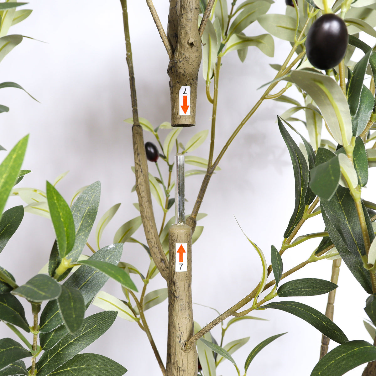 6' Artificial Olive Tree with Realistic Detailing - Fabric & Plastic, photo 5 of 8