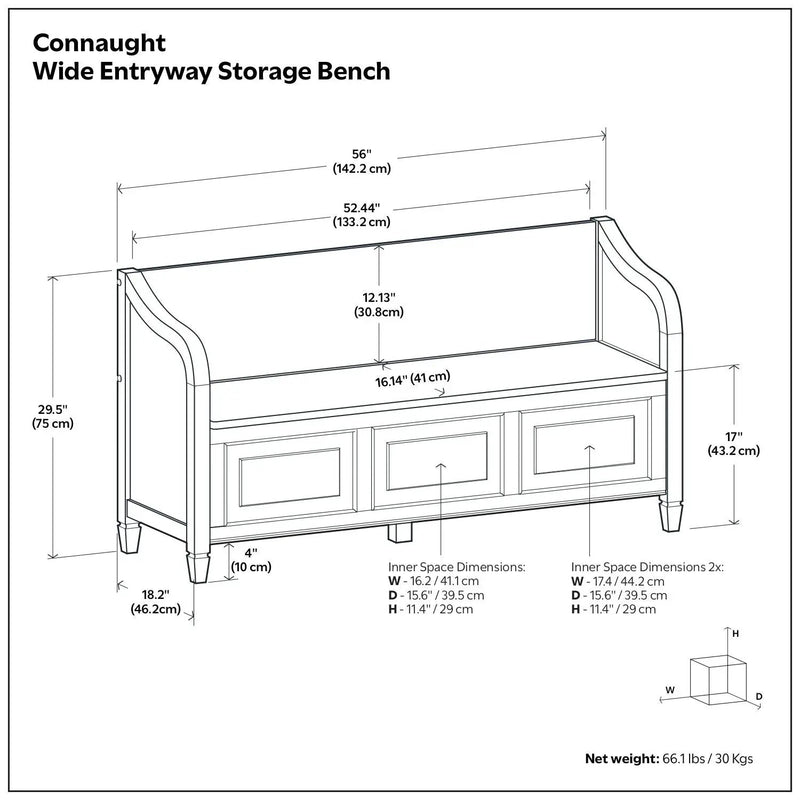 Connaught - Storage Bench by Unique Piece Furniture