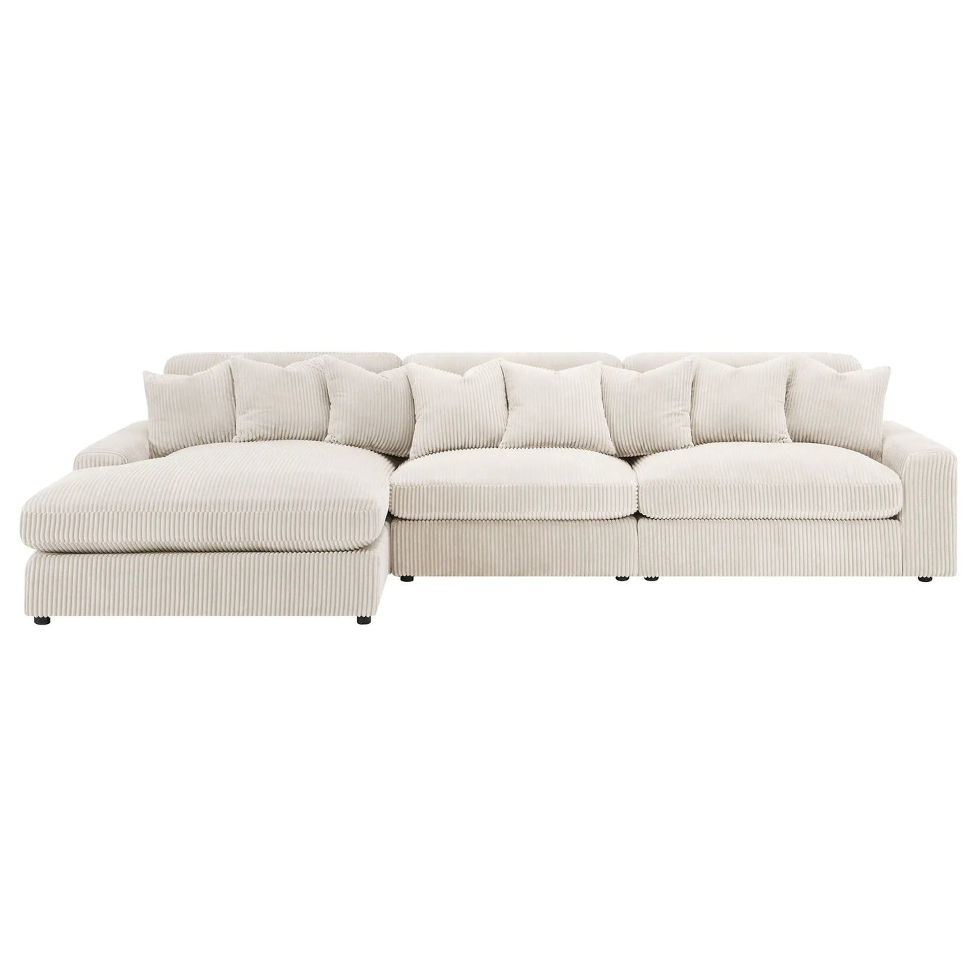 Cassidy - Upholstered Sectional Sofa With Reversible Cushions by HouseOfZazla