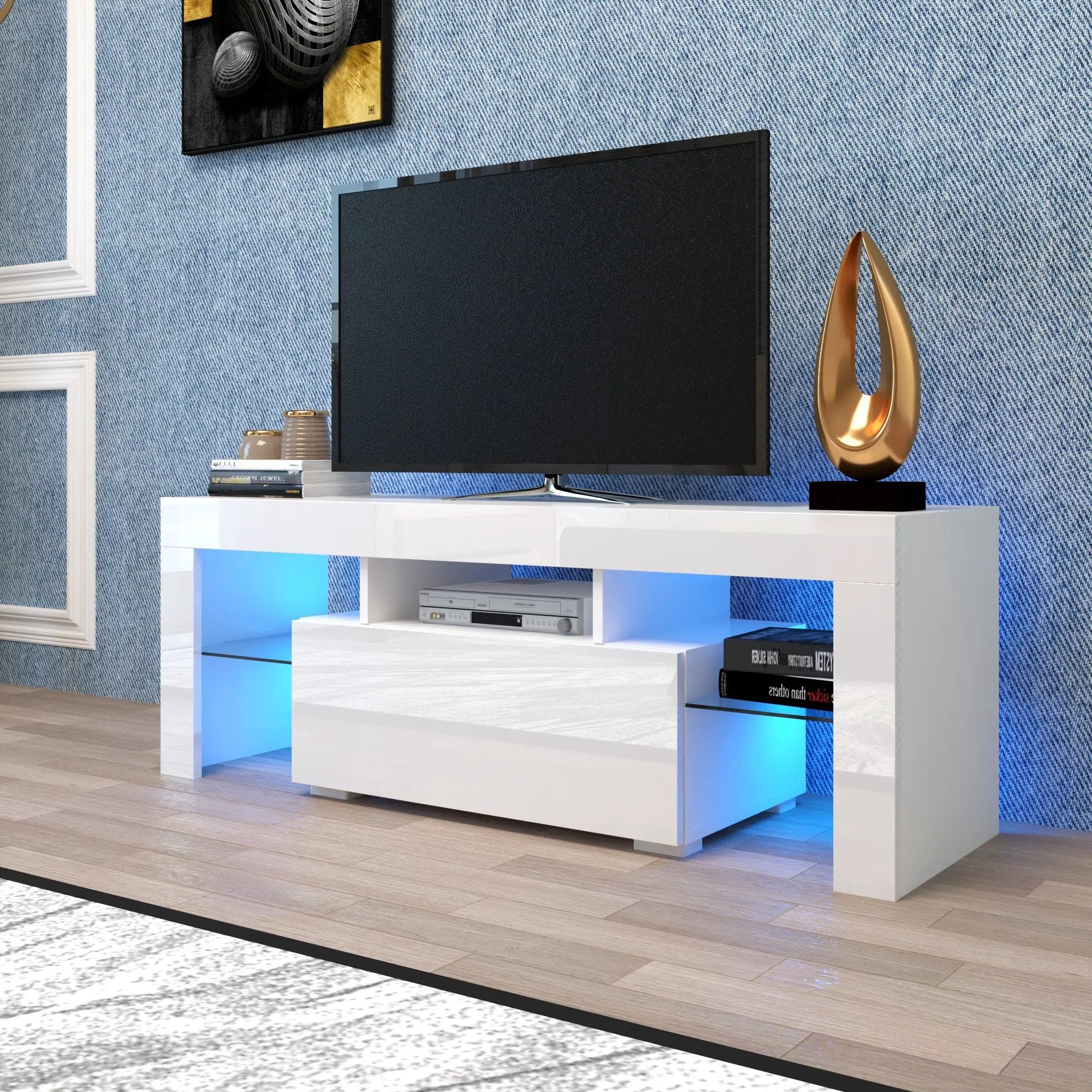 Entertainment TV Stand with LED Light by HouseOfZazla
