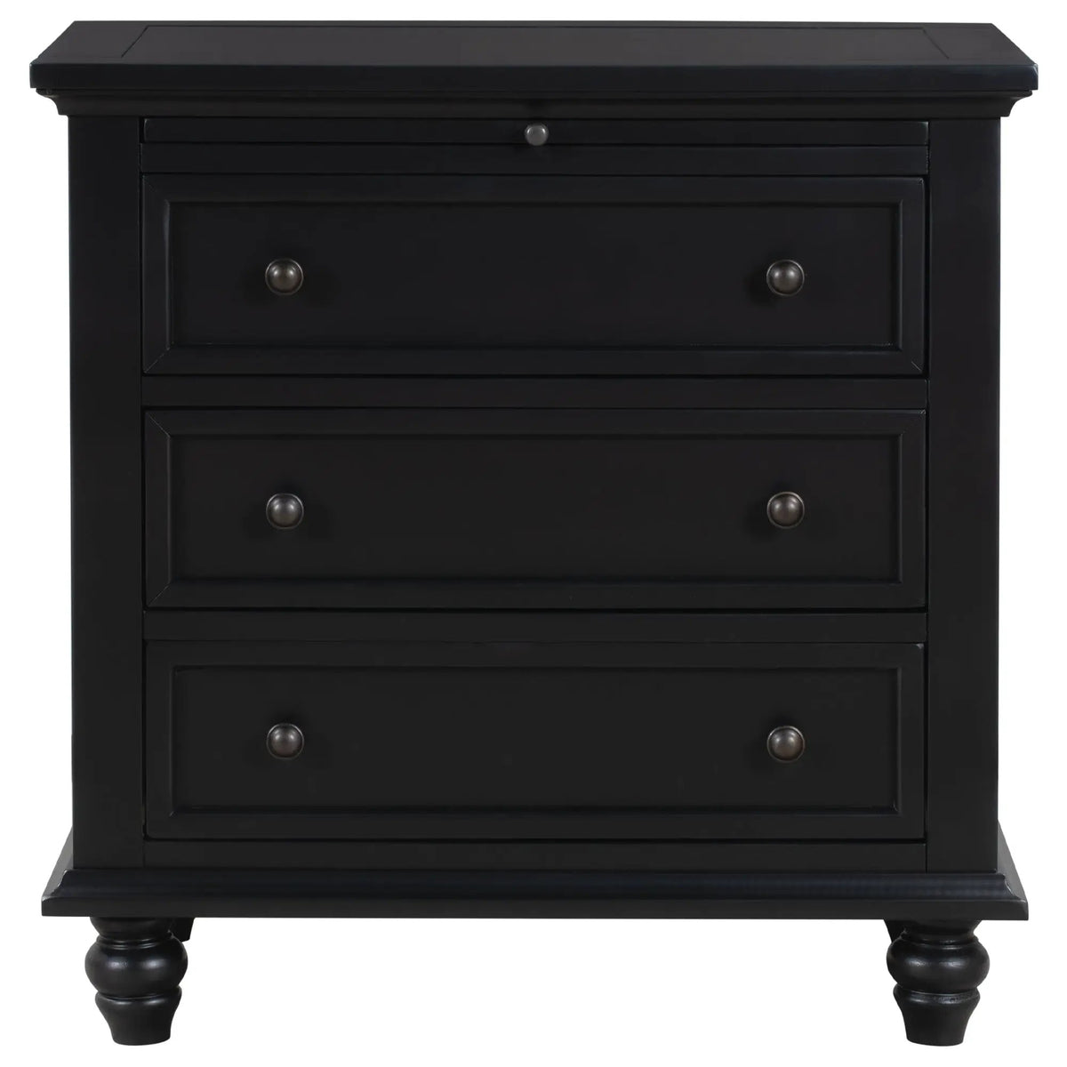 U_STYLE 27.6'' Painted Nightstand with Pull-Out Tray by HouseOfZazla