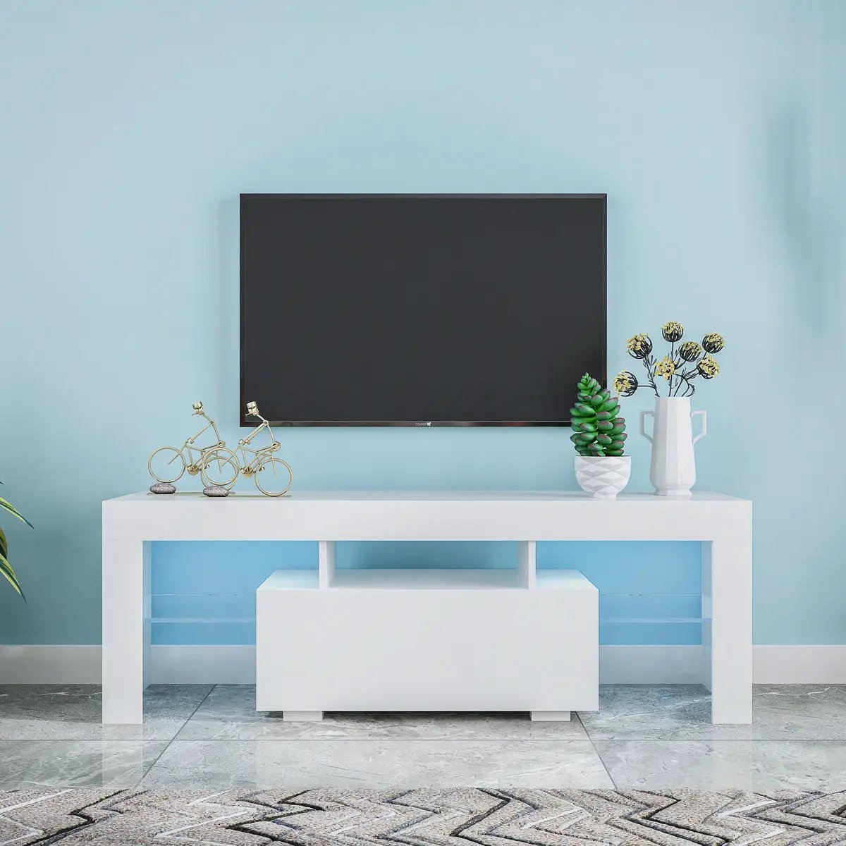 Entertainment TV Stand with LED Light by HouseOfZazla