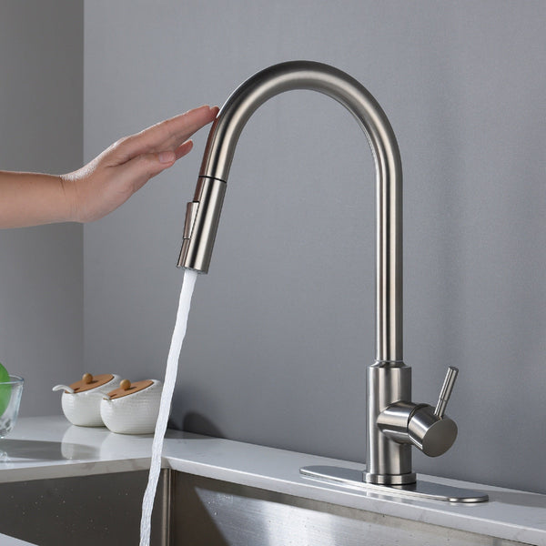 Touch Kitchen Faucet with Pull Down Sprayer - Stainless Steel, photo 2 of 10