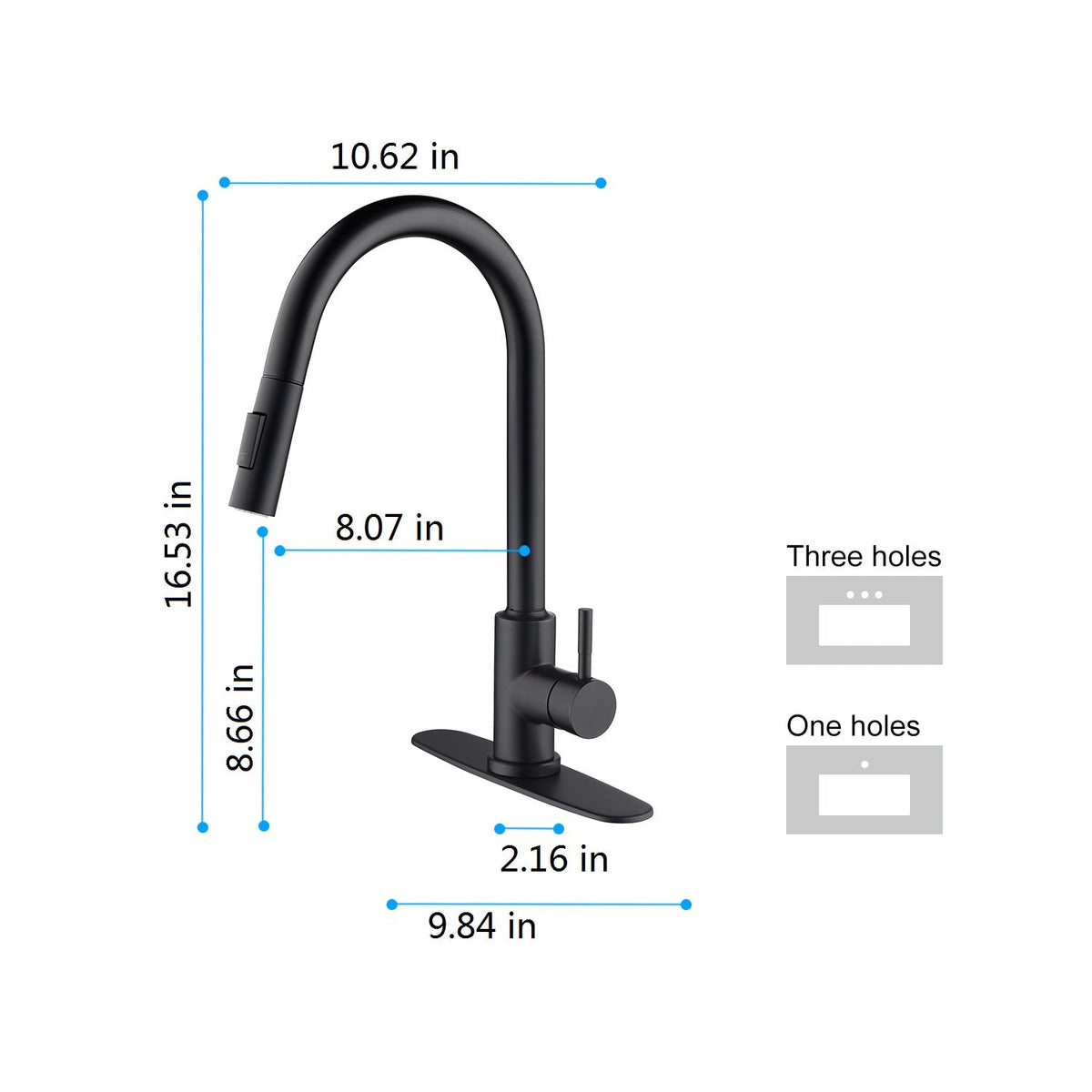 Touch Kitchen Faucet with Pull Down Sprayer - Stainless Steel, photo 9 of 10