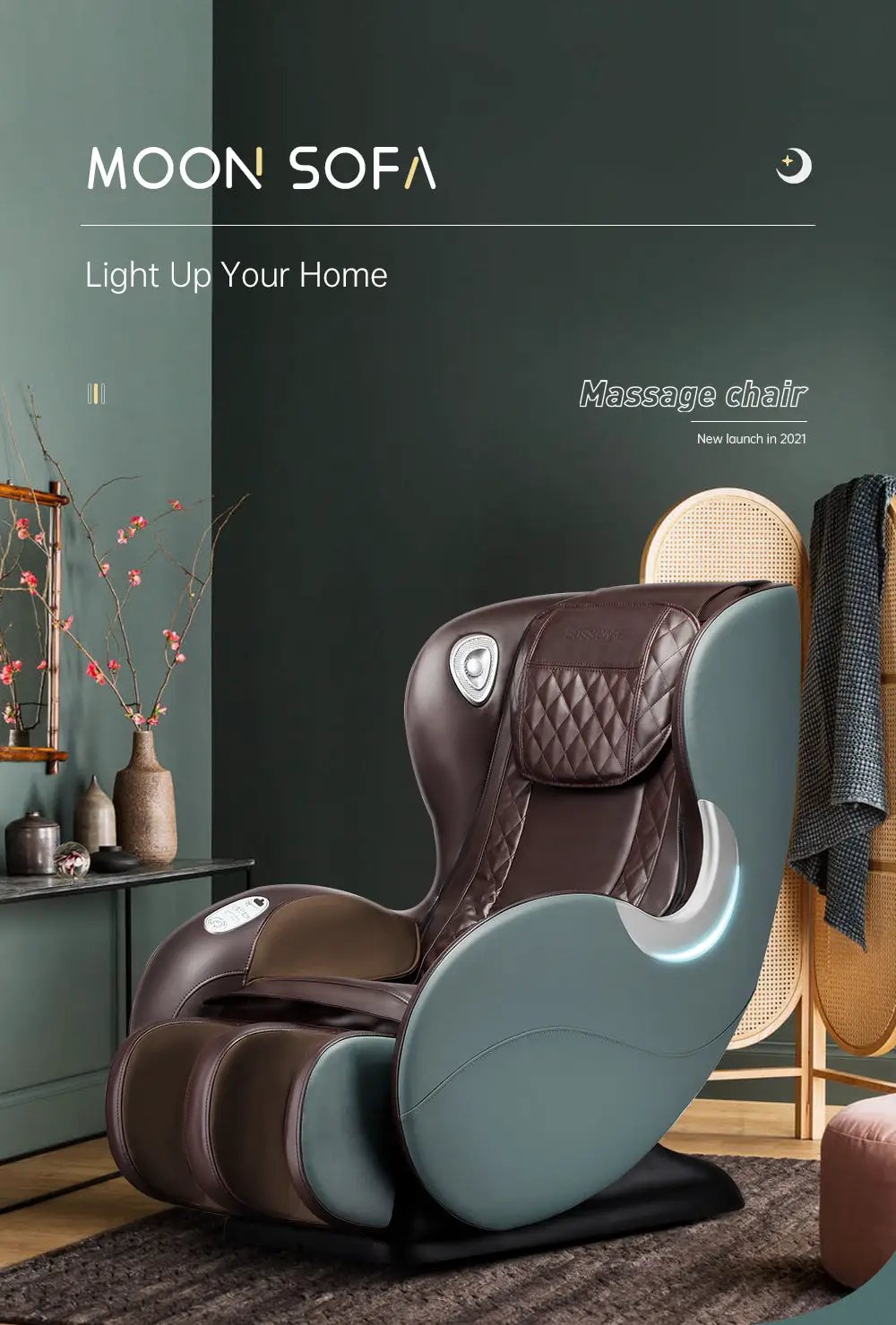 Massage Chairs SL Track Full Body Recliner with Bluetooth Speaker by HouseOfZazla