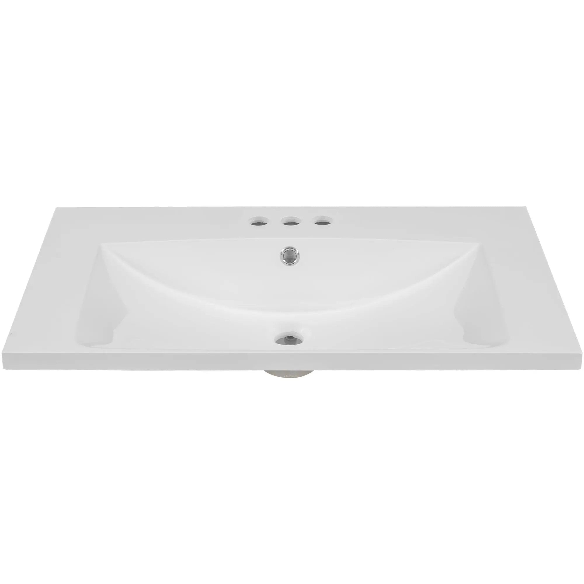 30" Single Bathroom Vanity Top with Undermount Ceramic Sink by HouseOfZazla