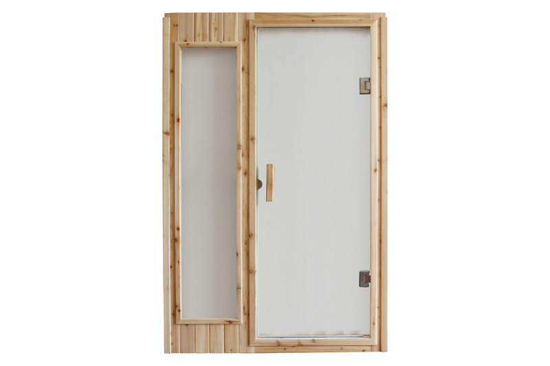 Outdoor Sauna Room Front Wall Replacement Glass Panel