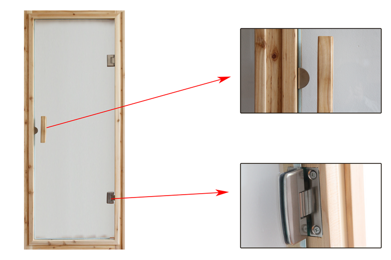 Outdoor Sauna Room Front Wall Replacement Glass Panel, photo 3 of 5