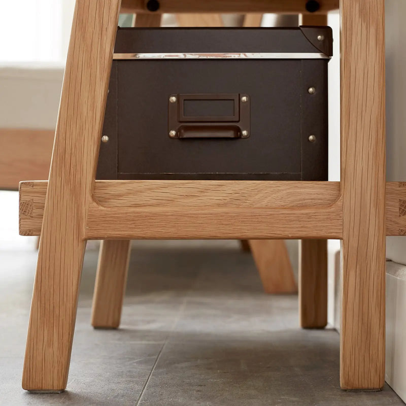 3-Tier Beech Wood Shoe Rack for Premium Storage by HouseOfZazla
