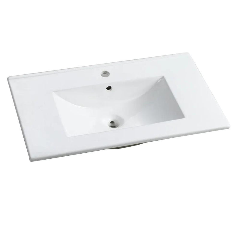 30" Bathroom Vanity with Ceramic Top - BL9075B by HouseOfZazla