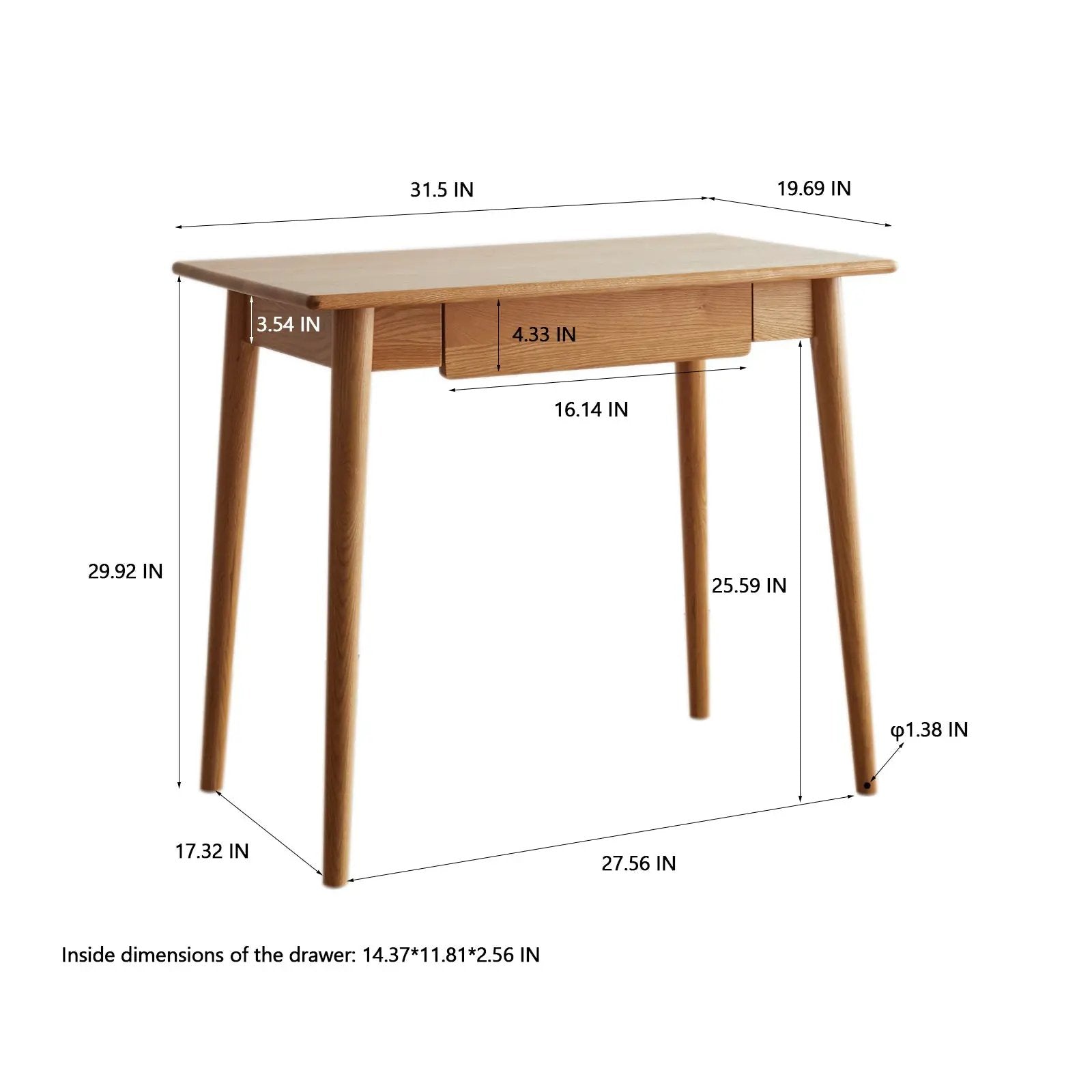 Solid Wood Desk by HouseOfZazla