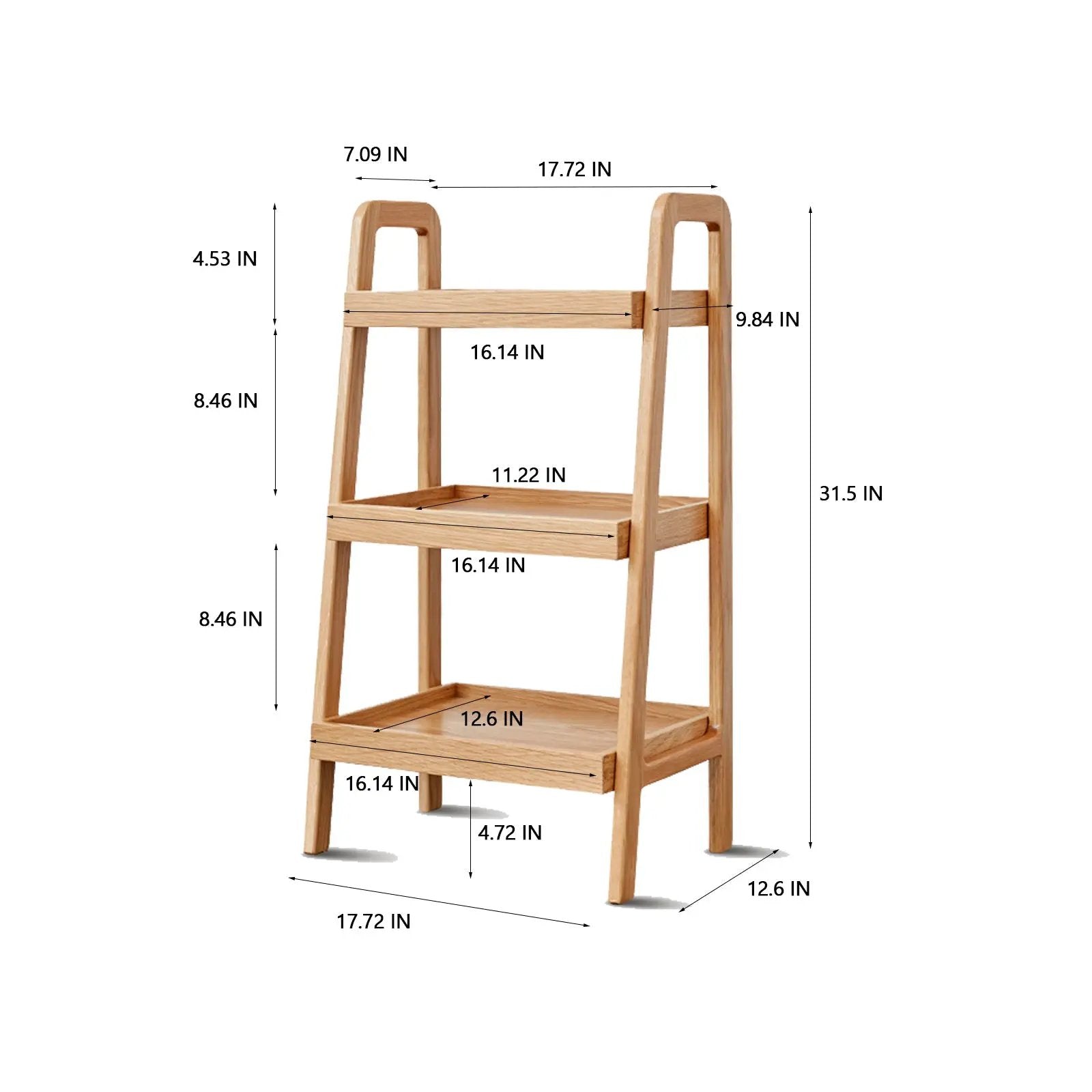 3-Tier Beech Wood Shoe Rack for Premium Storage by HouseOfZazla