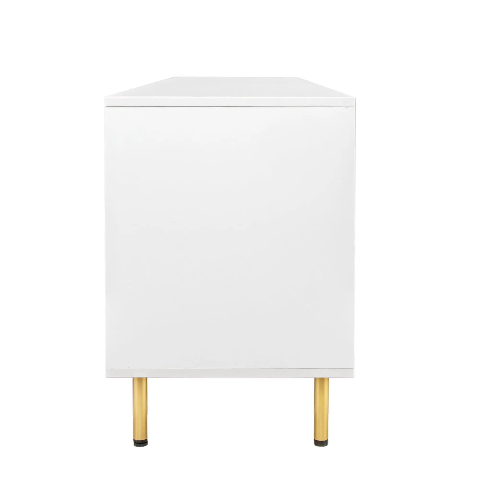 Modern Warm White TV Cabinet by HouseOfZazla