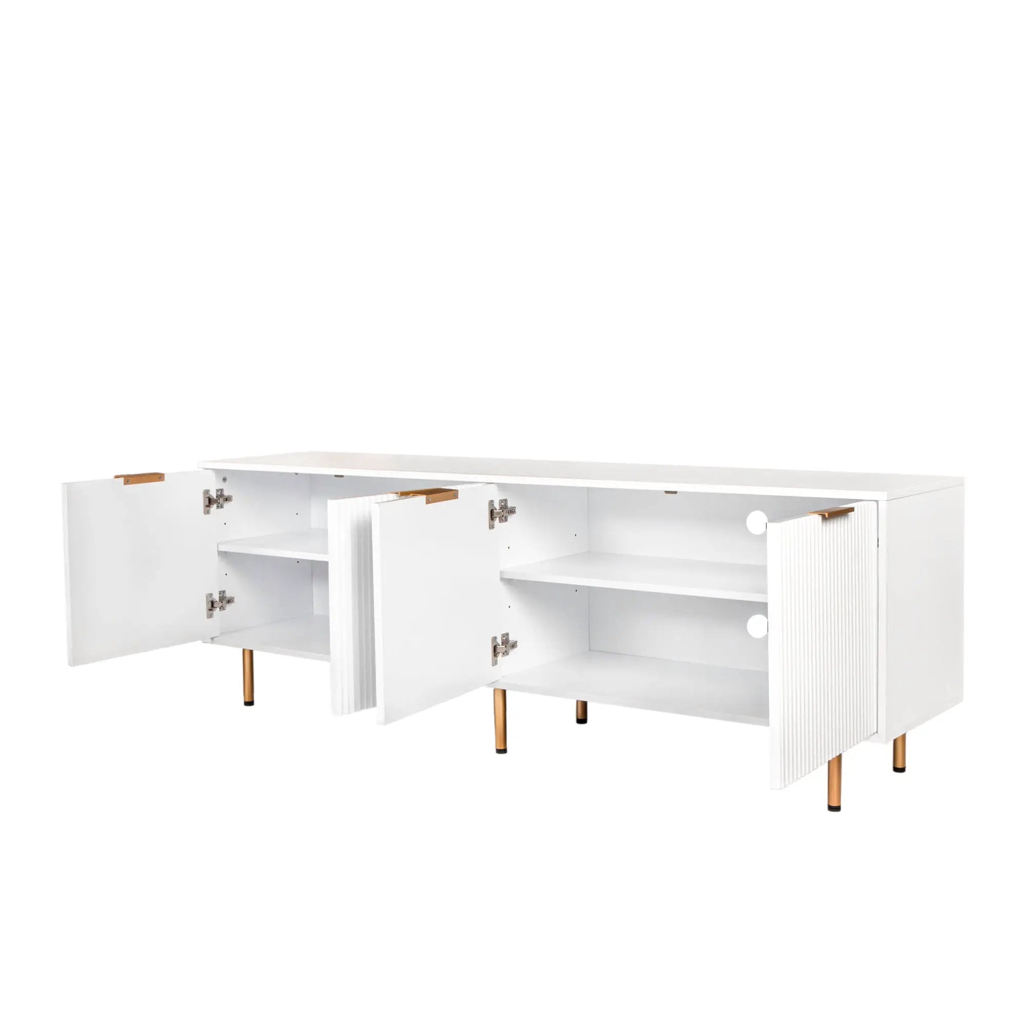 Modern Warm White TV Cabinet by HouseOfZazla