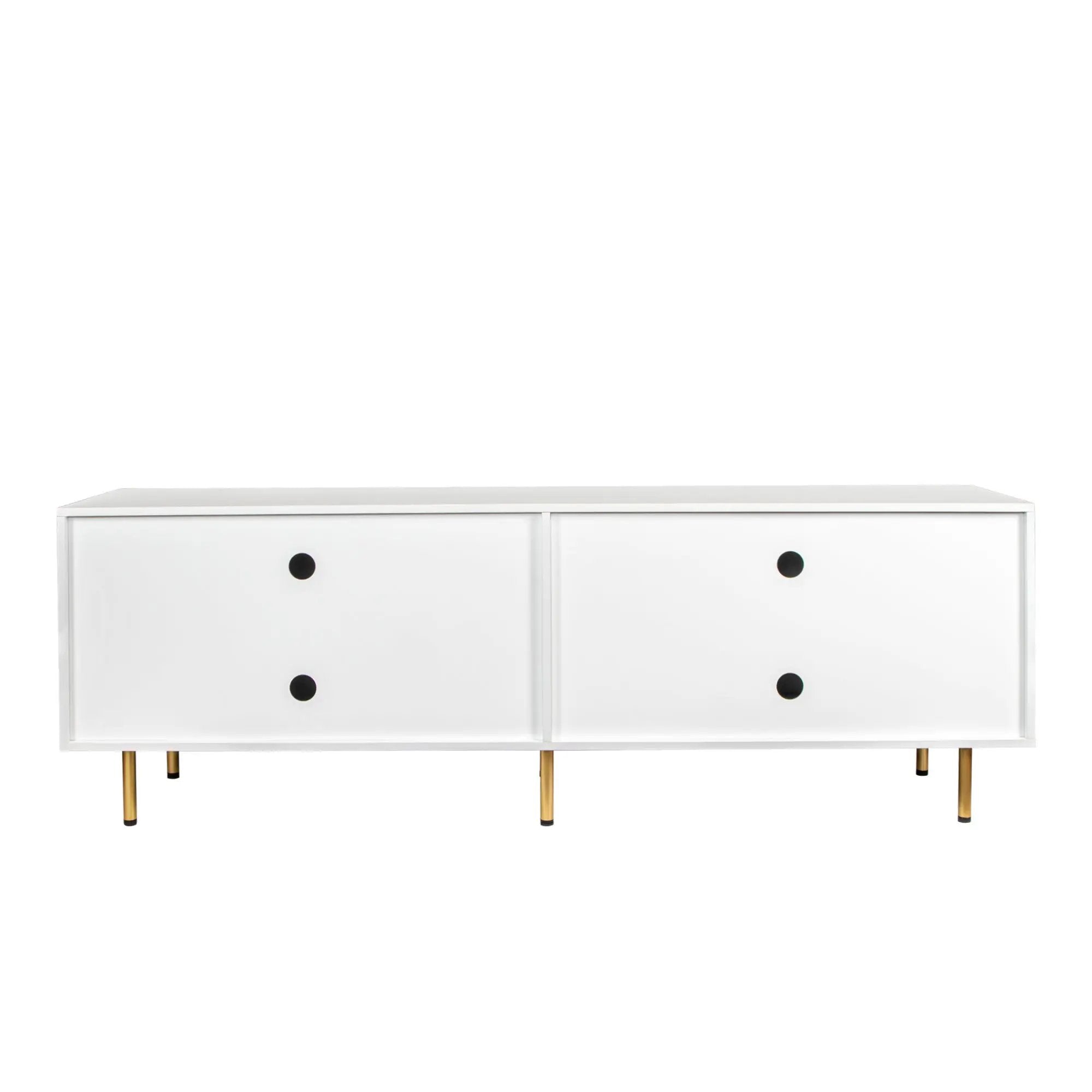 Modern Warm White TV Cabinet by HouseOfZazla
