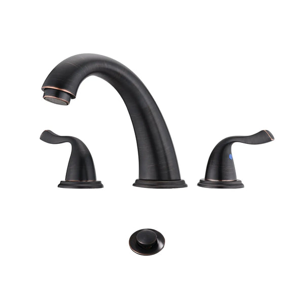 8-Inch 3-Hole 2-Handle Bathroom Sink Faucet, Oil Rubbed Bronze