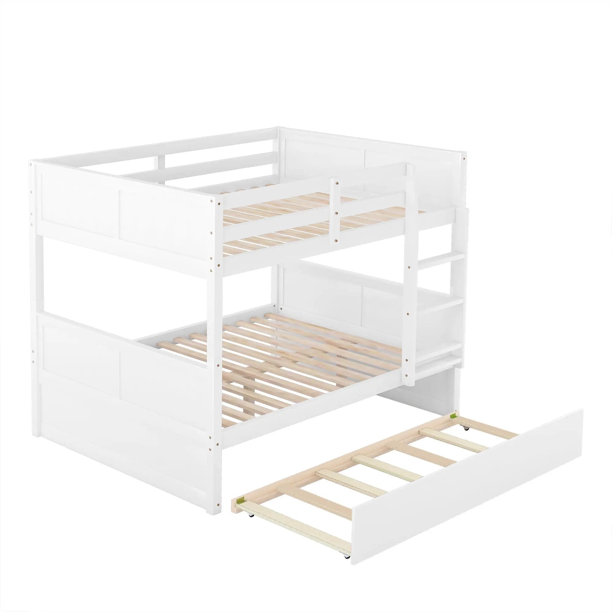 Full Over Full Bunk Bed with Twin Size Trundle by HouseOfZazla