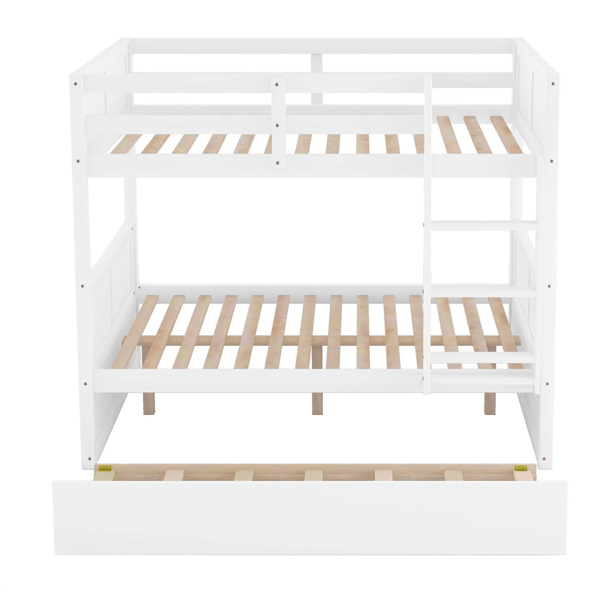 Full Over Full Bunk Bed with Twin Size Trundle by HouseOfZazla