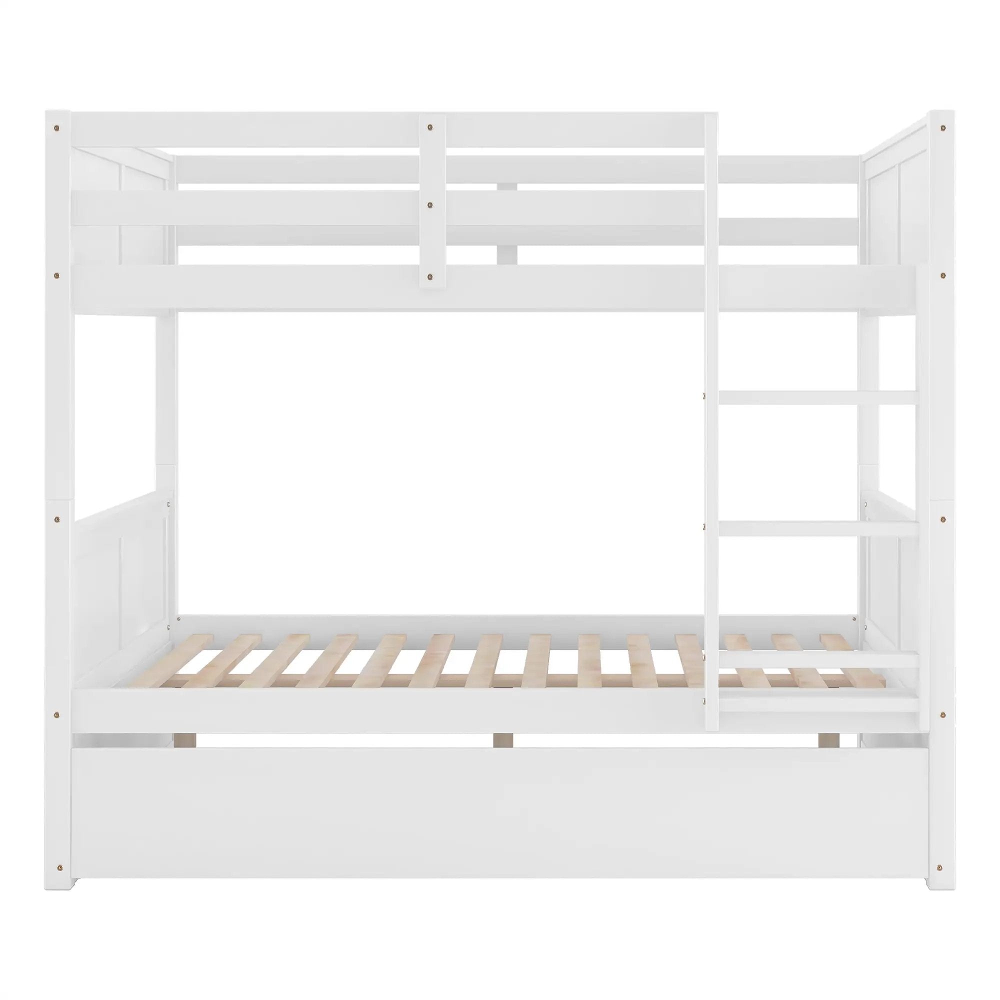 Full Over Full Bunk Bed with Twin Size Trundle by HouseOfZazla