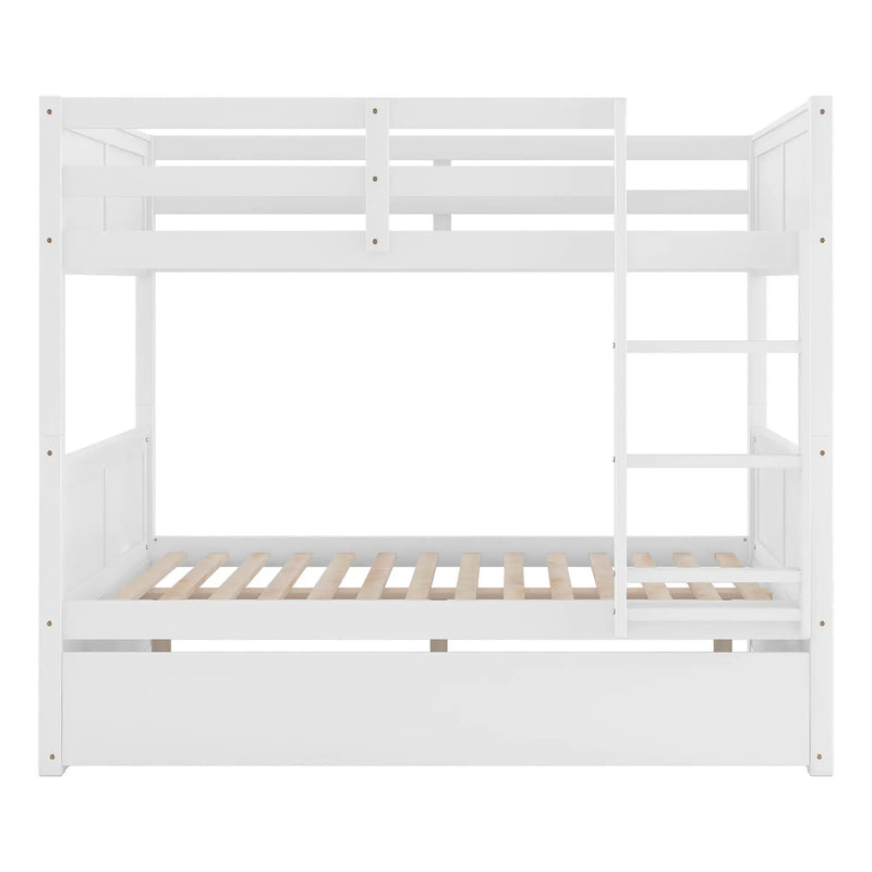 Full Over Full Bunk Bed with Twin Size Trundle by HouseOfZazla