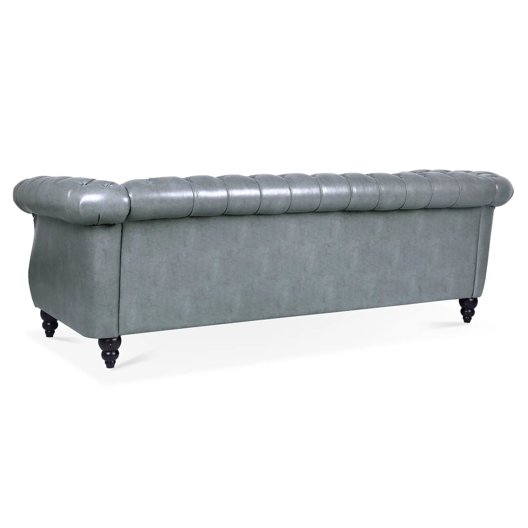 Rolled Arm Chesterfield 3 Seater Sofa by HouseOfZazla