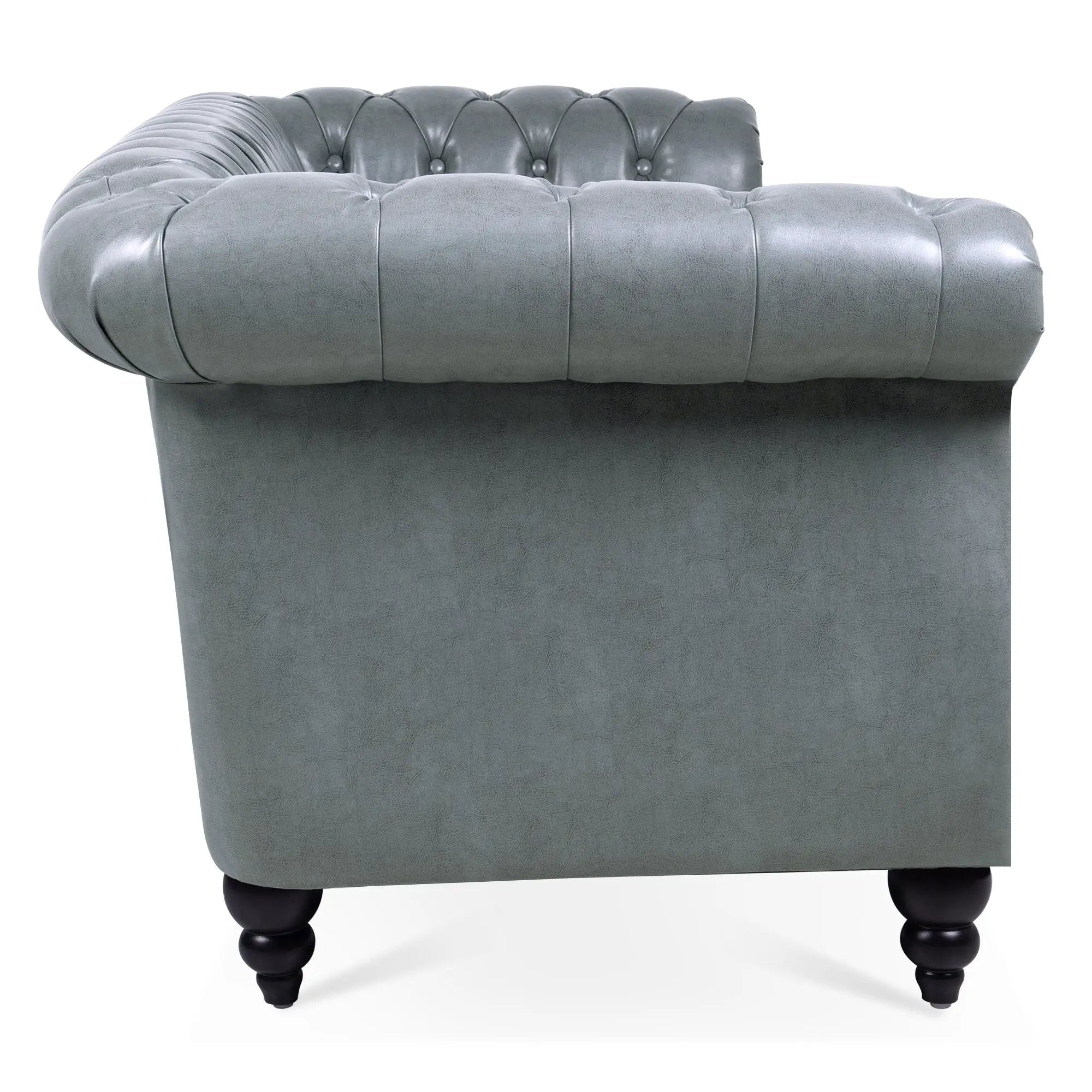 Rolled Arm Chesterfield 3 Seater Sofa by HouseOfZazla