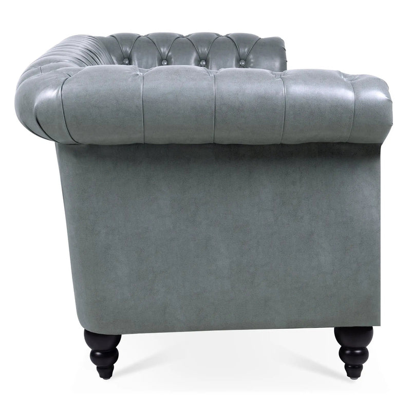 Rolled Arm Chesterfield 3 Seater Sofa by HouseOfZazla