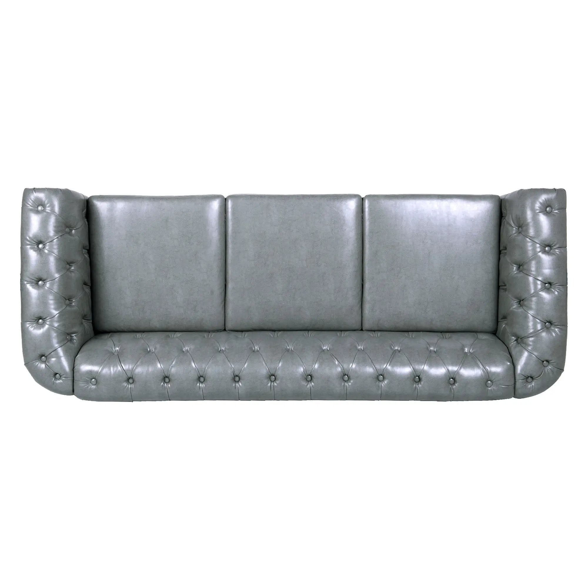 Rolled Arm Chesterfield 3 Seater Sofa by HouseOfZazla