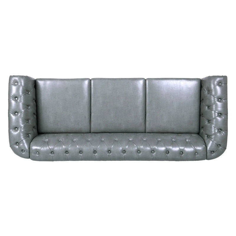 Rolled Arm Chesterfield 3 Seater Sofa by HouseOfZazla