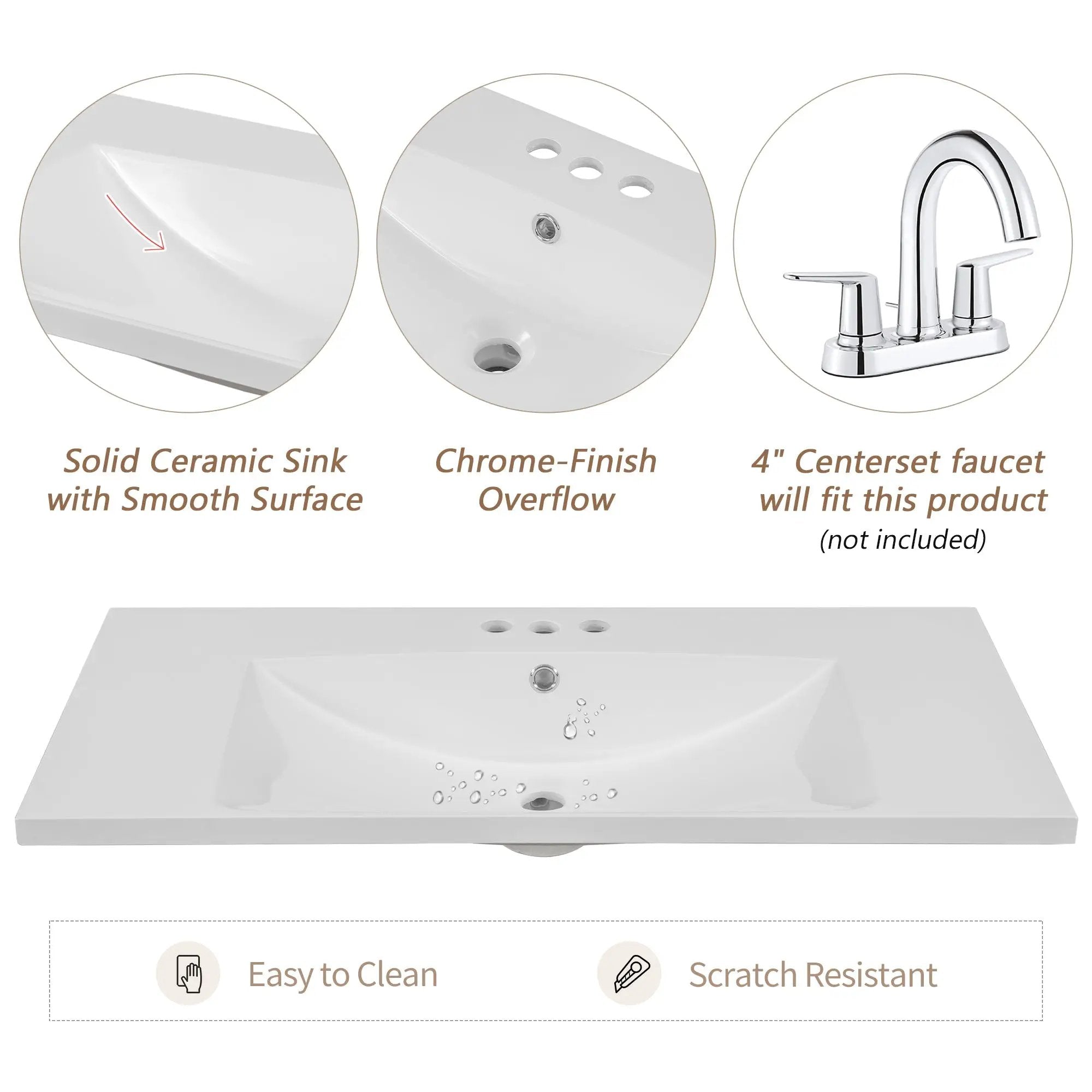 36" Bathroom Vanity With Sink Combo by HouseOfZazla