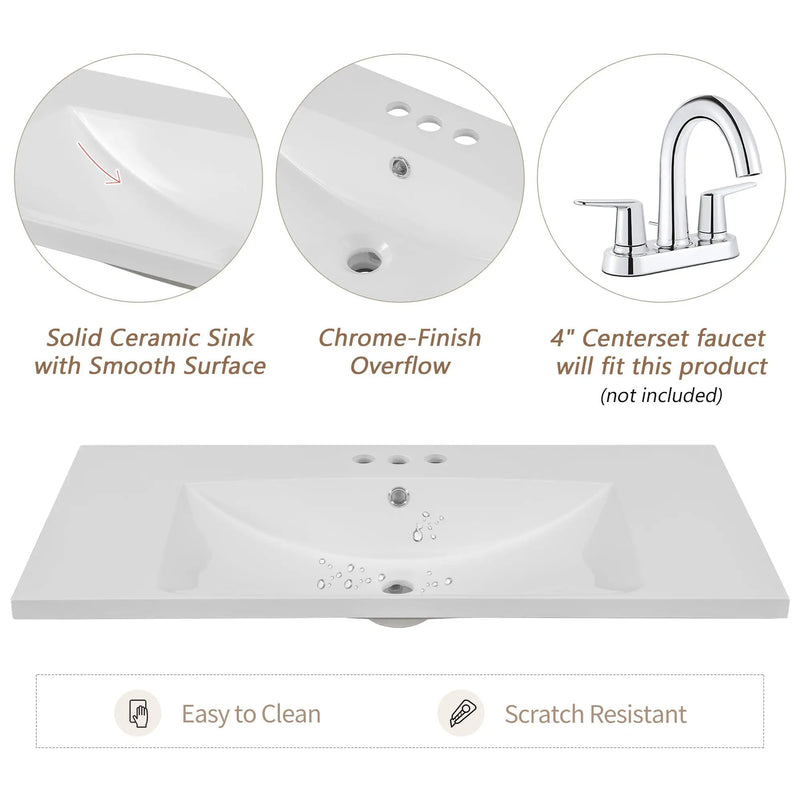 36" Bathroom Vanity With Sink Combo by HouseOfZazla