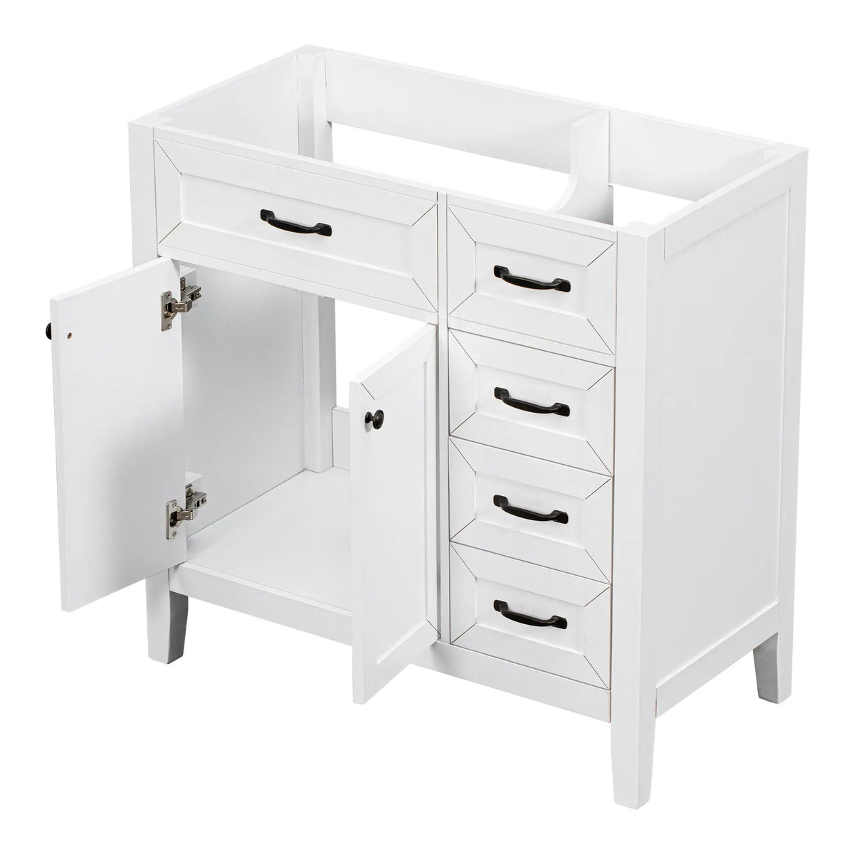 36" Bathroom Vanity Without Sink - Cabinet Base Only by HouseOfZazla