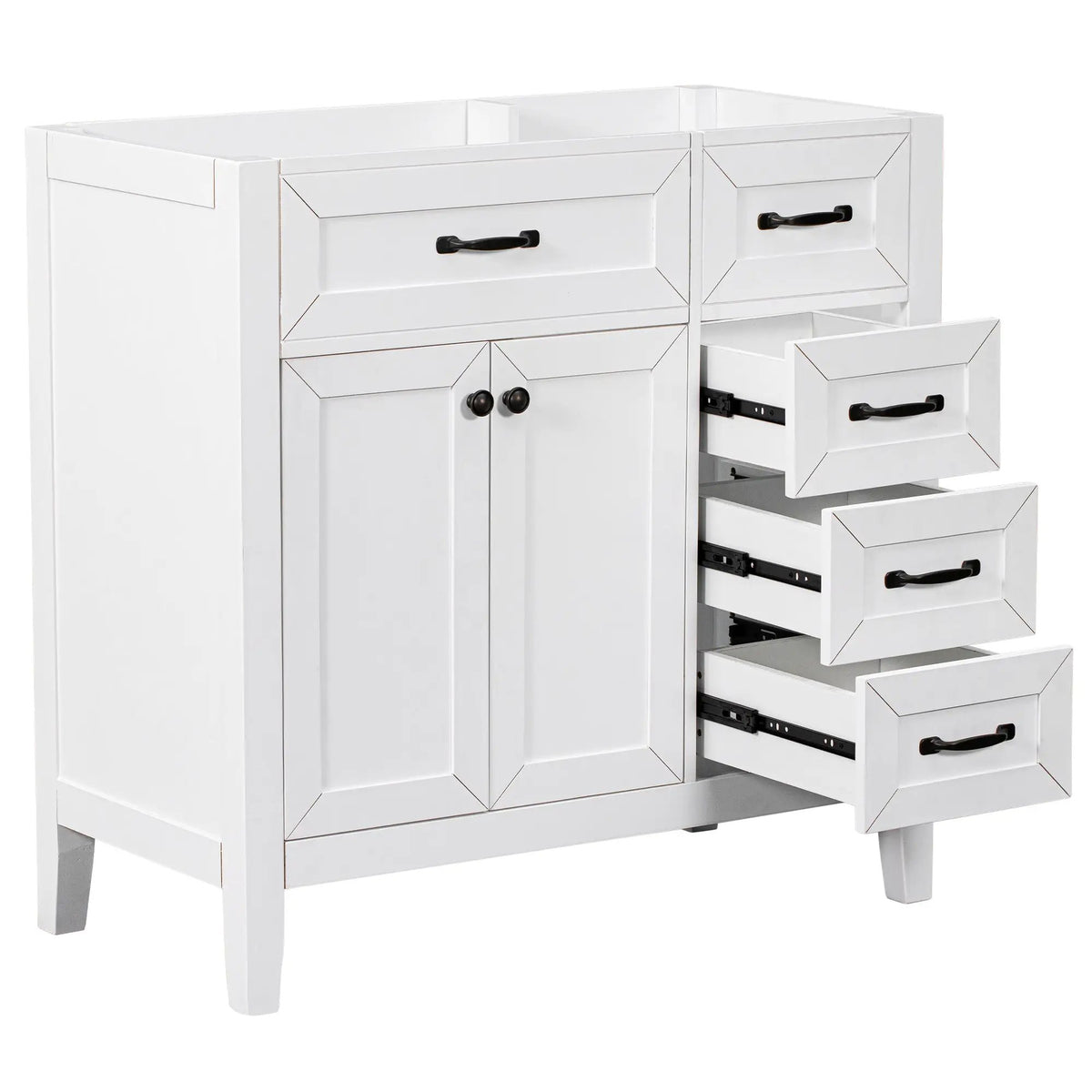 36" Bathroom Vanity Without Sink - Cabinet Base Only by HouseOfZazla